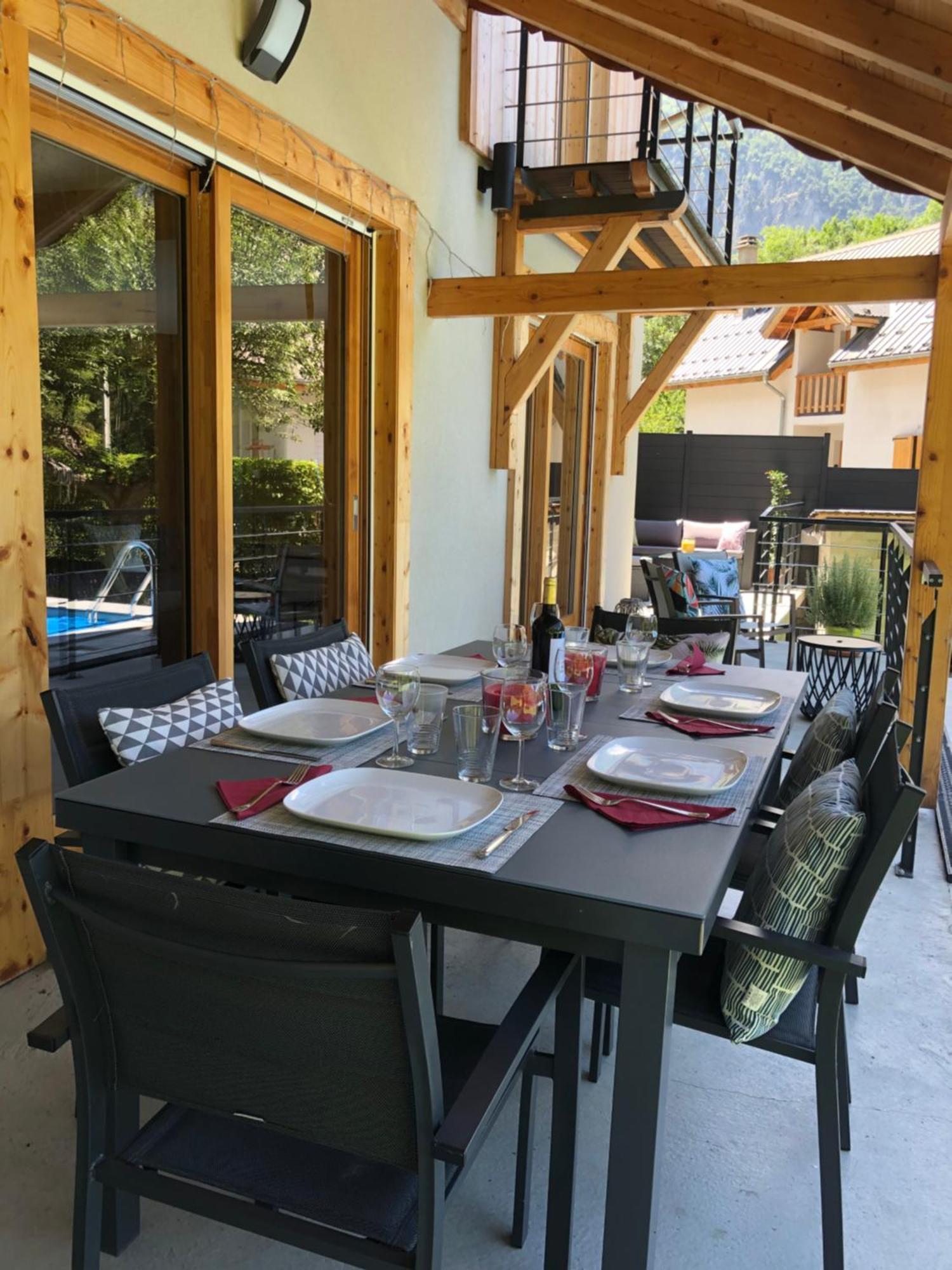 Chalet Barbara With Swimming Pool In The Heart Of Oisans Le Bourg-dʼOisans 外观 照片